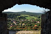 Šomoška – výhled k Salgó vára