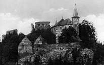 Velhartice na pohlednici z r. 1944