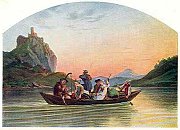 Stekov  pohlednice z r. 1911 podle olejomalby Ludwiga Richtera (1837)