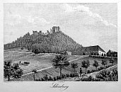 Šumburk – J. Reichel podle F. A. Hebera (kolem 1845)
