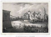 Jaroměř – litografie R. Bürgera (1845)