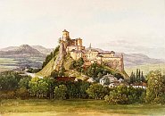 Oravský hrad na obraze Thomase Endera