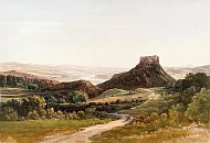 Považský hrad a údolí Váhu na obraze Thomase Endera