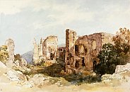 Viniansky hrad – nádvoří na obraze Thomase Endera