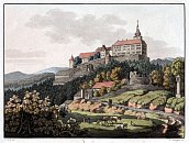 Zelená Hora (mylně popsáno Rabenstein) – Václav A. Berger (1800)