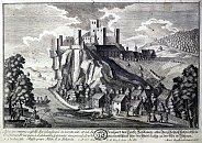 Střekov – nereálné vyobrazení kolem r. 1740
