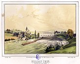 Týn nad Vltavou – chromolitografie z r. 1841