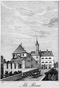 Přerov nad Labem – J. Richter podle F. A. Hebera (1845)