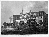 Praha – stavovská kancelář na Hradčanech – W. Merklas podle V. Morstadta, oceloryt (1850)