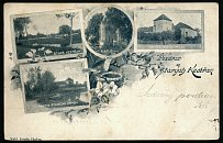 Kestřany – pohlednice (1900)