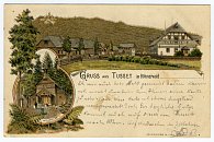 Stožec a Stožecká skála – pohlednice (1899)