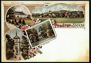 Štěkeň – pohlednice (1901)