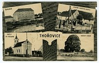 Tchořovice – pohlednice (1915)