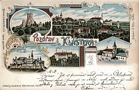 Klášter Hradiště – pohlednice (1899)