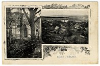 Březina – Salon – pohlednice (1910)