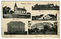 Kaceřov a Čivice – pohlednice (1907)