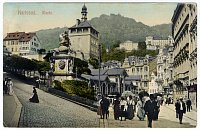 Karlovy Vary – Zámecká věž – pohlednice (1909)