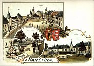 Manětín – pohlednice (1900)