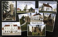 Rýzmberk, Netřeb, Nový Herštejn – pohlednice (1924)