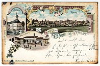 Toužim – pohlednice (1899)