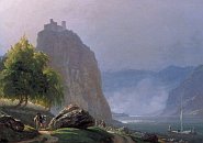 Střekov – Karel Robert Croll (1848), obraz mylně připisovaný H. Ullikovi