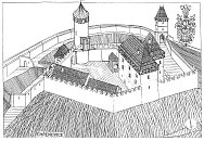 Chřenovice po r. 1360 podle M. Šuhaje, M. Kocmana