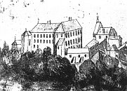 Dolní Kounice – zámek na plánu z r. 1698