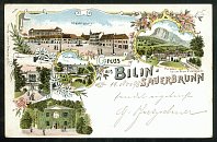 Bílina – pohlednice (1898)