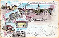 Budyně nad Ohří – pohlednice (1898)