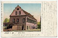 Česká Lípa – Červený dům – pohlednice (1901)
