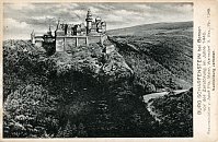 Šarfenštejn–Ostrý – rekonstrukce Adolfa Pilze – dobová pohlednice
