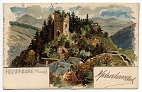 Osek–Rýzmburk – pohlednice (1899)