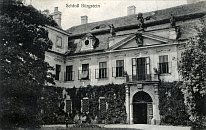 Sloup – zámek – pohlednice (1926)