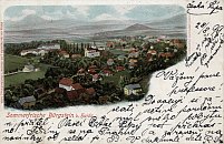 Sloup – zámek – pohlednice (1899)