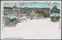 Starý Berštejn a Dubá – pohlednice (1899)