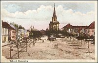 Trhov Kamenice  pohlednice (1918)