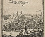 Hričovský hrad – výřez z rytiny J. Nypoorta (1658)