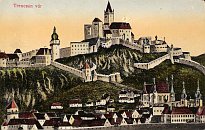 Trenčín kolem r. 1700 – pohlednice (kolem 1900)