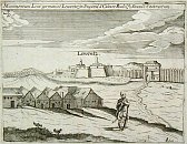 Levice – dobové vyobrazení (1665)