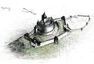 Topolčiansky hrad – kresba neznámého autora